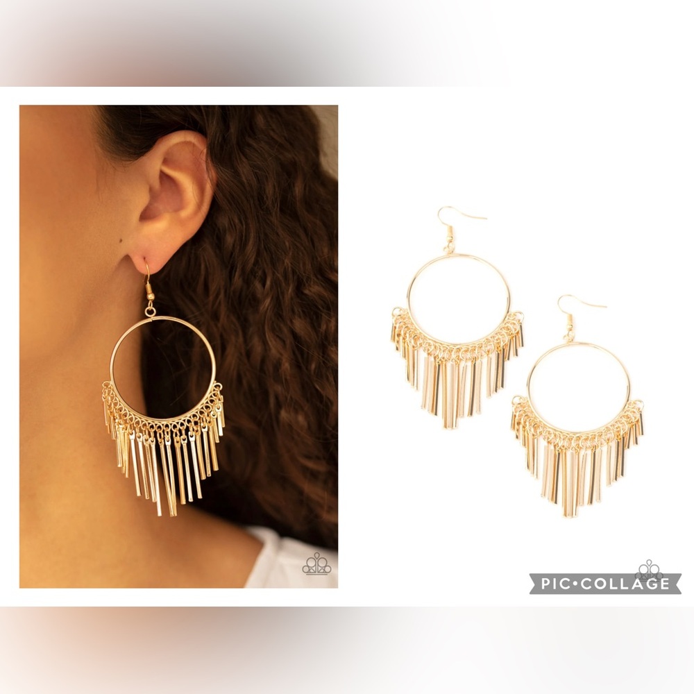 Paparazzi SOL Food Gold Earrings